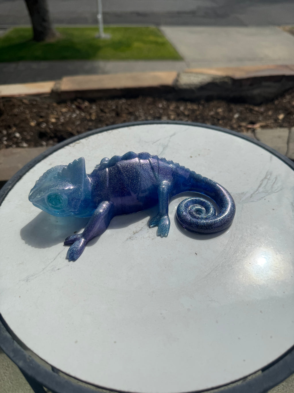 Midnight Tide Resin Chameleon
