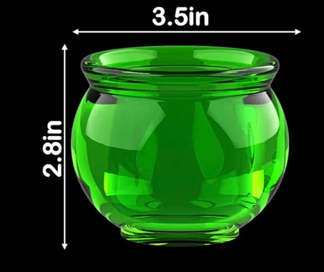 Crimson Chrome Resin Jar