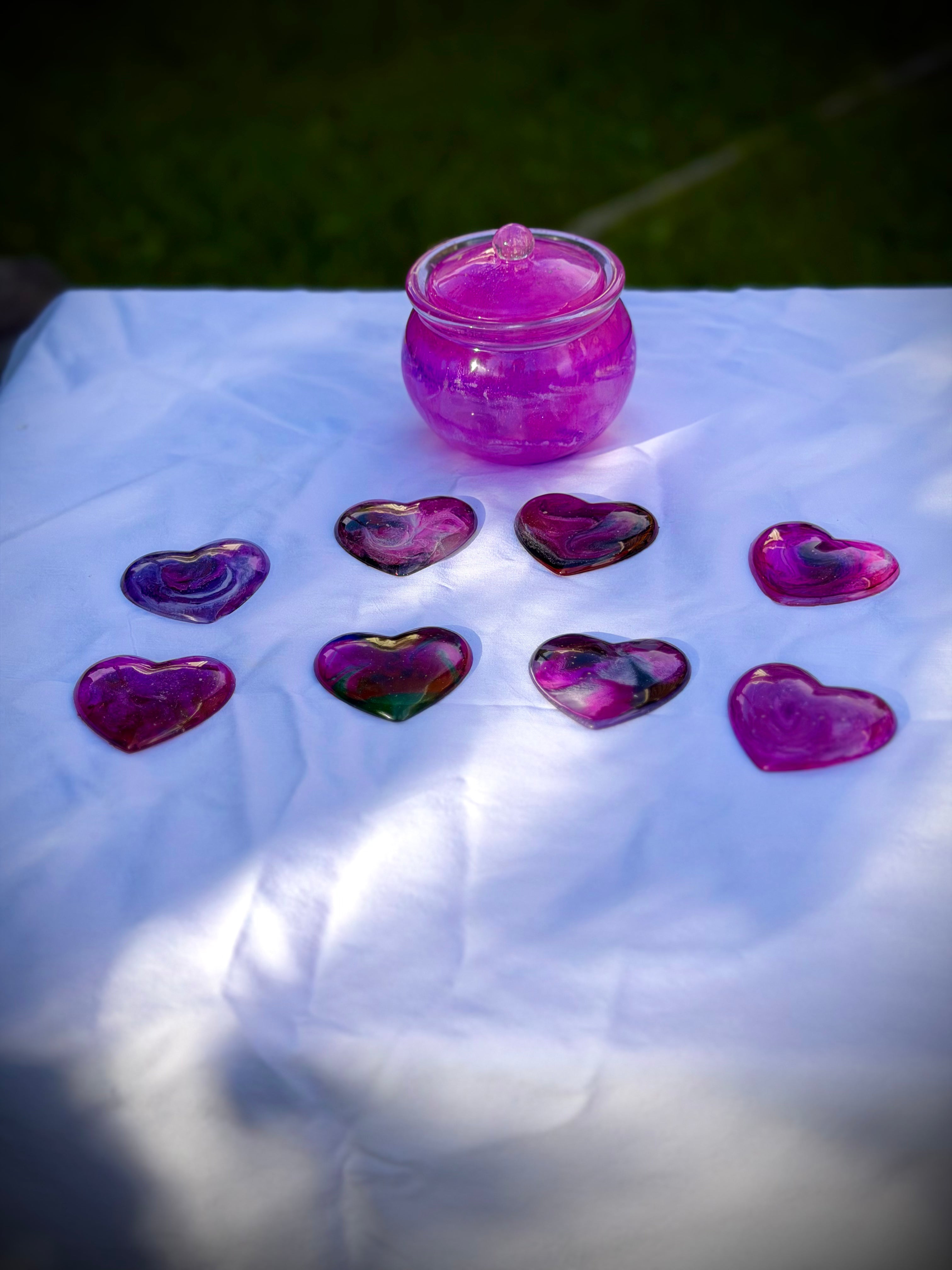 Eternal Keepsake Resin Jar and Sharing Hearts Bundle